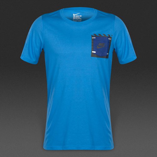 Nike Tri-Blend Tech Pocket T-Shirt Light Photo Blue for Boys